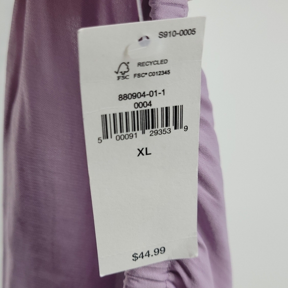 Banana Republic Factory Womens Cross Front Halter Top Light Purple Size xl - Picture 7 of 11